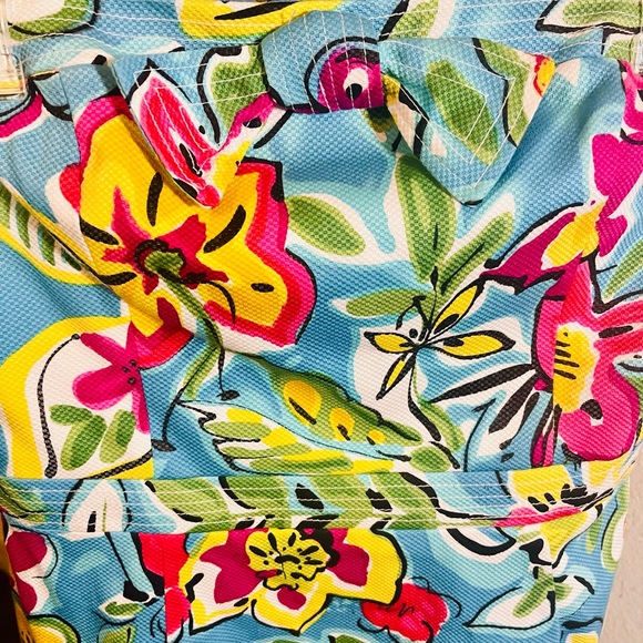David Meister Strapless Floral Tropical Dress Size 8 - Picture 4 of 13